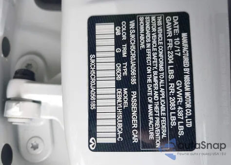 2018 Infiniti Qx30 Premium from USA, damaged, VIN SJKCH5CR0JA056185